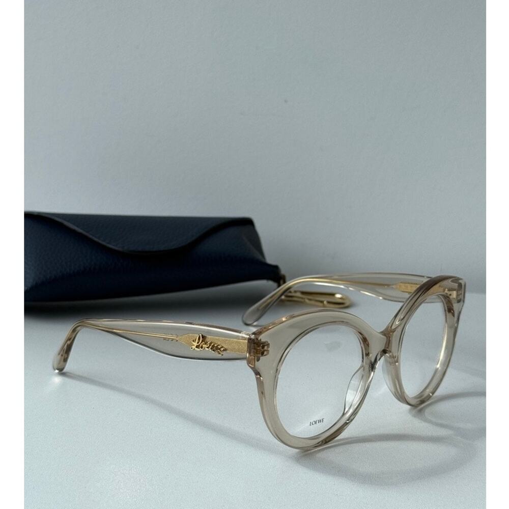 NEW Loewe LW50074I Rounded Transparent Eyeglasses Frames